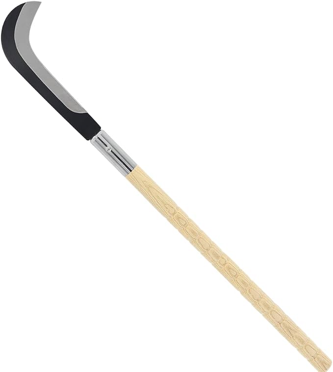 Zenport K318-12PK of Sickles, 30.5-inch (77.5cm) Length, Long Wood Handle, Curved Sickle Blade, 12-Pack