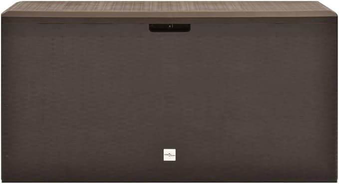 Patio Storage Box,toolbox,deck box,outdoor storage box,Suitable for both indoor and outdoor use,Lockable (lock is not included), Brown 44.9"x18.5"x23.6"