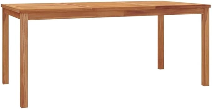 Afuera Living 3-Piece Solid Teak Wood Garden Dining Set, Matte Brown Finish, Weather-Resistant Outdoor Table 70.9 in with Benches for Patio or Garden Use, Seats Up to 4 People