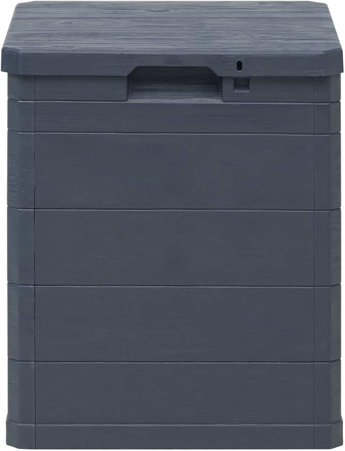 Deck Box Large Outdoor Storage for Patio Furniture, Garden Tools, Plastic Pool Supplies, Outdoor Backyard Patio Storage Deck Box Container, 23.8 gal Anthracite