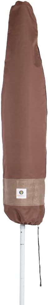DUCKCOVERS® Ultimate Waterproof 88 Inch Patio Umbrella Cover with Integrated Installation Pole, Outdoor Umbrella Cover