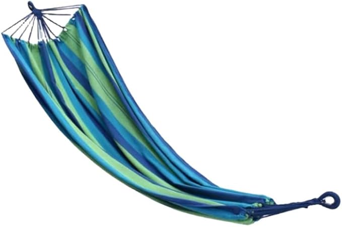 hammocks Camping Hammock Extra Large Canvas Cotton Hanging Hammock Hold Perfect for Outdoor Travel Beach Patio Indoor Hammock Chair Backyard Outdoorsy, Blue