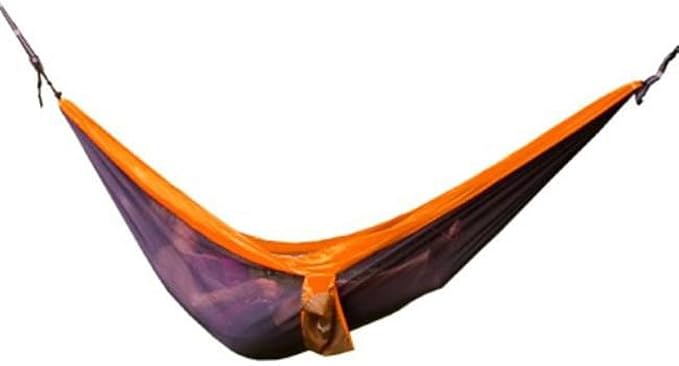 Double Nylon Hammock Orange & Gray