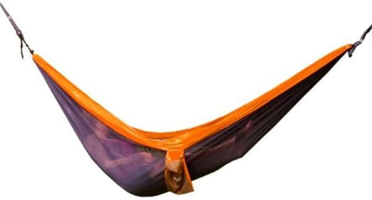 Double Nylon Hammock Orange & Gray