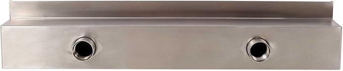 23.6" Pool Fountain Spillway, Stainless Steel Waterfall Fountain for Swimming Pools, Garden Ponds, Outdoor Decorative Sheer Descent Water Feature,23.6inch