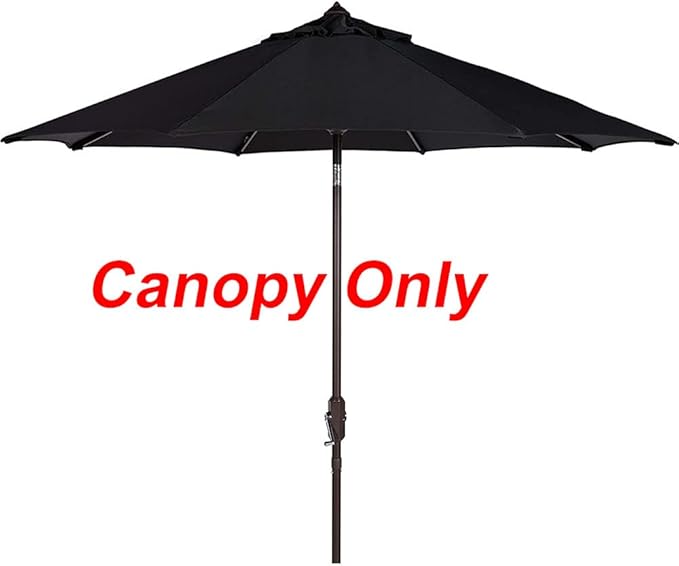 11ft Patio Umbrella Replacement Canopy Market Umbrella Top Outdoor Umbrella Canopy with 8 Ribs