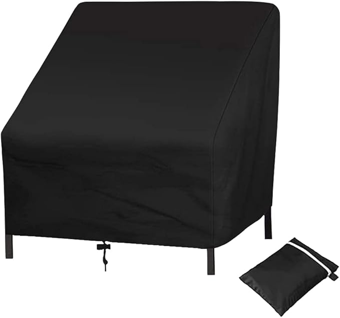 Uranshin Outdoor Patio Furniture Covers - Waterproof Rocking & Lounge Chairs, 210D, 37.8"W x 30.7" D x 28.74" H