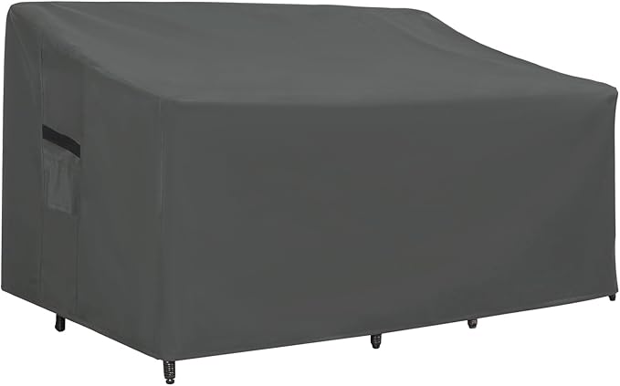 ABCCANOPY Sofa Cover Heavy Duty Sofa Cover Universal Sofa Cover Outdoor Furniture Sets Waterproof and Dustproof Protective Cover for Large Furniture 58x33x31x24 inches Grey
