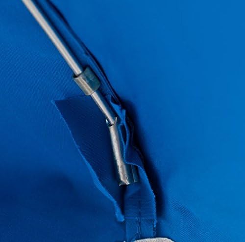 Heavy Duty Vinyl Umbrella-Royal/White