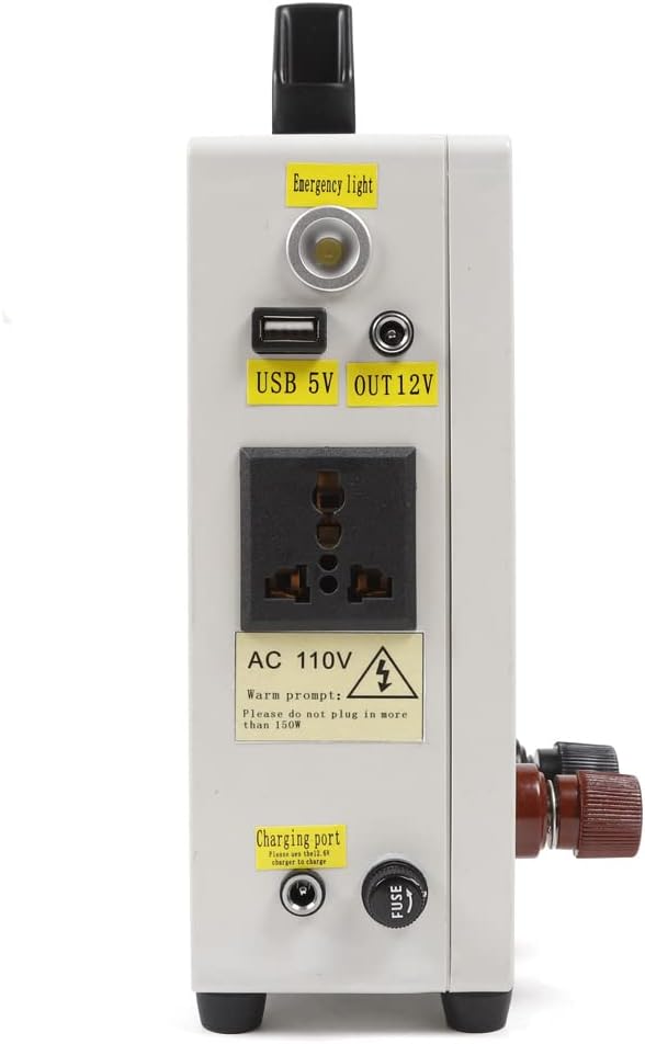 Portable Hand Crank Generator, Emergency Manual Generator, Emergency Power Supply Charger, 150W Power Station for Household and Outdoor Emergency