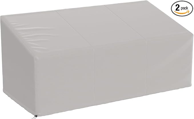Waterproof Outdoor Sofa Cover, Heavy Duty Outdoor Couch Cover, Large Lawn Patio Furniture Covers with Adjustable Cord Lock, 600D Heavy Duty Oxford Cloth (Gray, 79"W x 38"D x 35"H-1Pack)