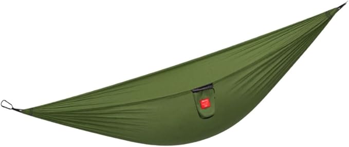 Portable Polyester Hammock with Storage Bag Outdoor Camping Thick Rope Portable Multi-Purpose Tree Hanging Hammock Comfortable(Green)