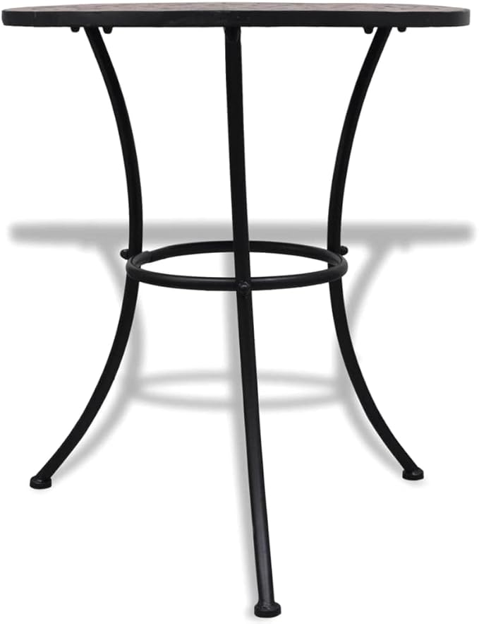 Bistro Set,Patio Lounge Set,Outdoor Patio Furniture,Outdoor Chat Conversation Set,Garden Furniture Sets,for Patio,Backyard,Garden,3 Piece Ceramic Tile Terracotta