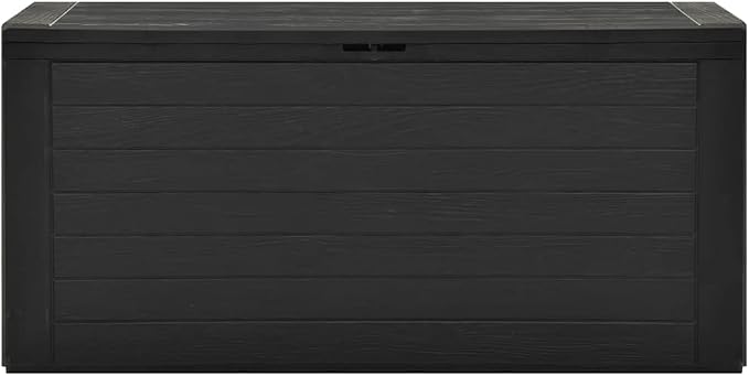 Deck Boxes Outdoor Waterproof, Large Patio Resin Storage Box Bench Indoor/Outdoor Container for Patio Cushions,Garden Storage Box Anthracite 45.7"x17.3"x21.7"