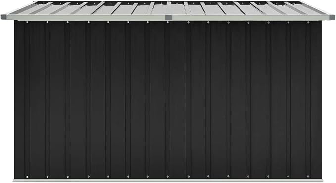 outside storage box waterproof,deck boxes,Patio Storage Box Anthracite 67.3"x39"x36.6"Designed for Courtyard Travel