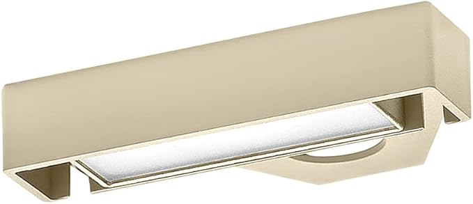 Hinkley Nuvi Small Deck Sconce, Vinyl Alloy, Composite Polycarbonate Lens, Integrated LED, Horizontal Illumination, Sandstone Finish