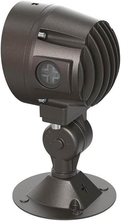 Lithonia Lighting 36-in-1 OLB LED Floodlight Outdoor Light Fixture, Waterproof LED Outdoor Lights, Adjustable Brightness, Warm/Cool/Daylight Options, Switchable Beam Spread, Dusk to Dawn Sensor