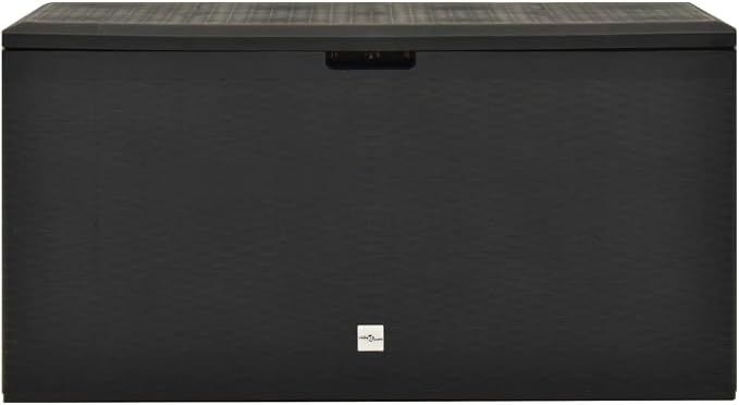 【Fast Shipping】 Deck Box Outdoor Storage Patio Furniture, Outdoor Mats, Garden and Pool Supplies Patio Storage Box Anthracite 44.9"x18.5"x23.6"