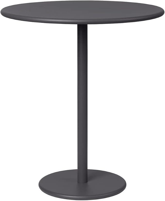blomus Stay Outdoor Side Table, 45x40cm / 17.7x15.8in, Magnet (Charcoal)