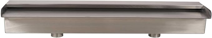 23.6" Pool Fountain Spillway, Stainless Steel Waterfall Fountain for Swimming Pools, Garden Ponds, Outdoor Decorative Sheer Descent Water Feature,23.6inch