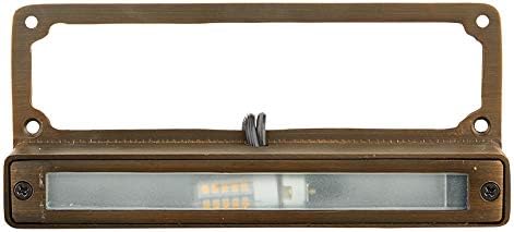 VOLT Cast Brass 12V Undercover Hardscape Light (Bronze) for Low Voltage Outdoor Step, Deck, Masonry & Wall Lighting