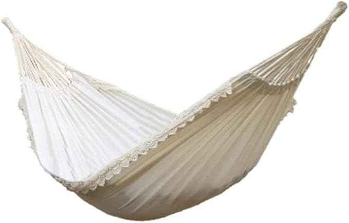 Camping Hammock Bed Outdoor Camping Hammock Swing Portable Hanging Chair White Romantic Lace for Travel Hiking Garden Sleeping Swing Hammock Swing