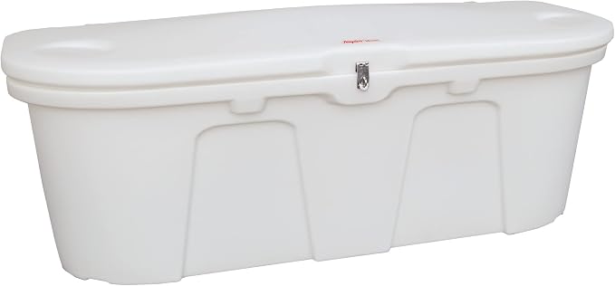 Taylor Made 123650 Stow N' Go Poly Dock and Patio Storage Box - 43" L x 21" W x 36" H, Classic Whit