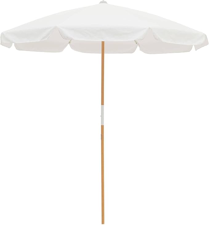 Business & Pleasure Co. Amalfi Umbrella - 7.2' Boho Beach Umbrella - Sturdy Yet Lightweight - UPF 50+ UV-Resistant Canvas