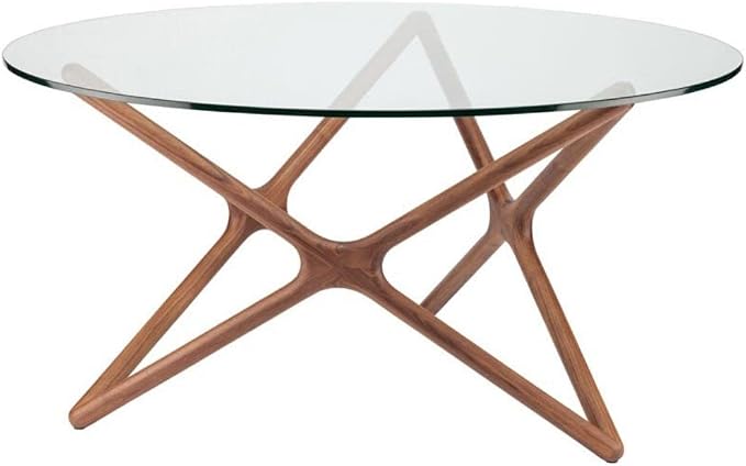 Round Clear Tempered Glass Table Top 36 Inch with 1/2 Inch Thick Polished Edge Ideal for Tables Desks Workspaces and Outdoor Furniture by Fab Glass and Mirror