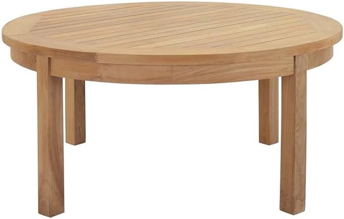 Modway EEI-1475-NAT-GRY-SET Marina Premium Grade A Teak Wood 3-Piece Outdoor Patio Furniture Set, Natural Gray