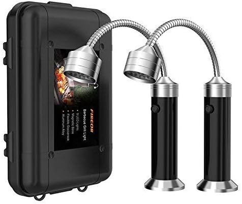 Barbecue Grill Light Grilling Accessories, Father's Day Gifts for Men Dad Boyfriend Husband, Outdoor BBQ Magnetic LED Lights Flexible Gooseneck Weather Resistant Batteries Included 2 Pack