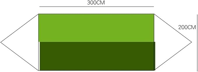 Hangmat 300x200 Cm 2 Person Hammock Backpacking Tree Hammock Double Hammock Camping Portable Hammock for Camping Buiten Hammock