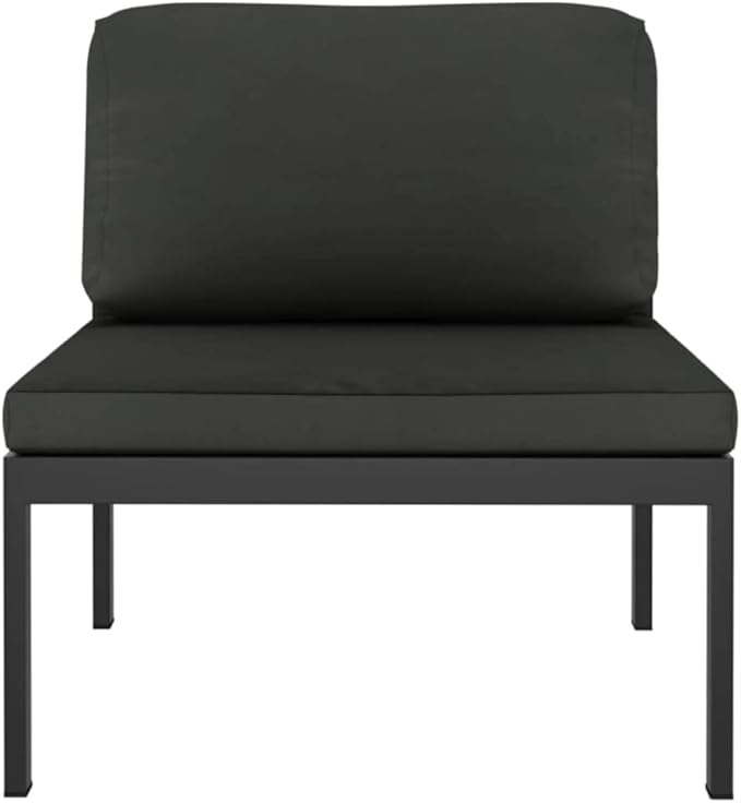 6 Piece Patio Lounge Set with Cushion, Furniture Conversation Sets Piece Patio Set Outdoor Patio Sectional Patio Lounge Set s Aluminum Anthracite