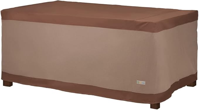 DUCKCOVERS Ultimate Waterproof 72 Inch Rectangular Patio Table Cover, Outdoor Table Cover