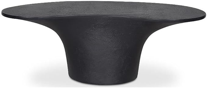 Moe's Home Collection YUMI Stone Coffee Table Black Color