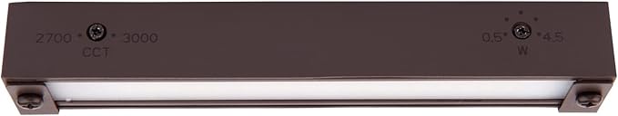 WAC Landscape Lighting, Hardscape 6in LED 12V Strip Light with Quick Release and 2-CCT 2700K-3000K in Bronze