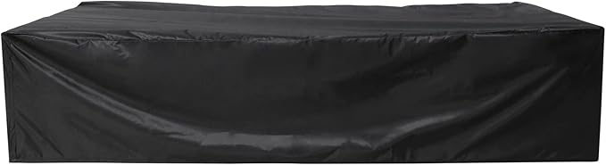 Patio Furniture Covers,Outdoor Furniture Covers Waterproof Sofa Cover,Rectangle Chair Covers,Heavy Duty Coffee Table Covers with Adjustable Drawstring(112.2"Lx57"Wx27.55"H,Black)