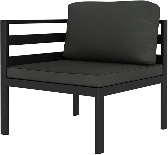 Patio Lounge Set with Cushions,Outdoor Furniture,Outdoor Furniture Sets,Patio Conversation Sets,for Garden,Deck,Backyard,2 Piece Aluminum Anthracite