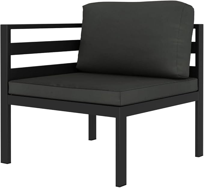 Patio Lounge Set with Cushions,Outdoor Furniture,Outdoor Furniture Sets,Patio Conversation Sets,for Garden,Deck,Backyard,3 Piece Aluminum Anthracite
