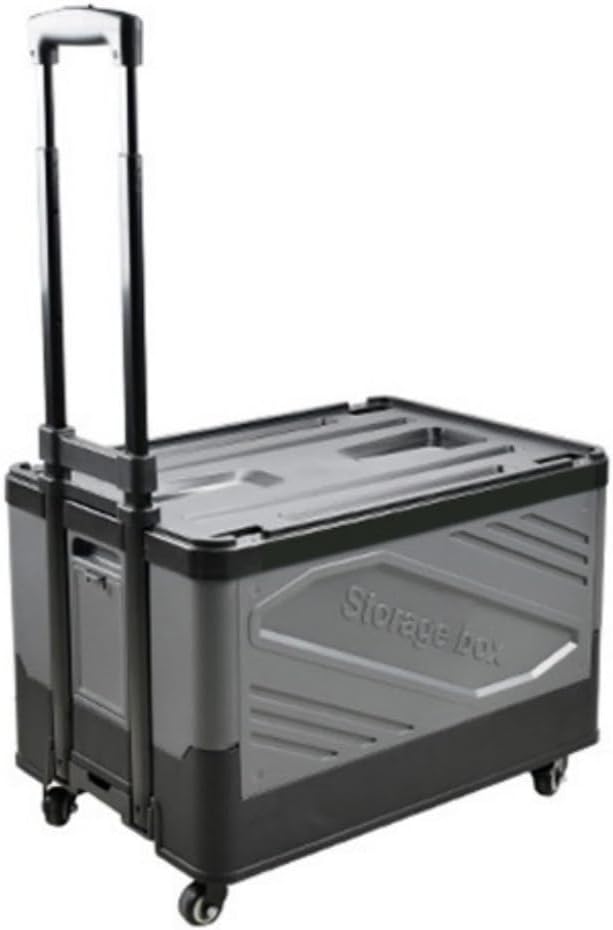 Versatile Outdoor Storage Bins with Lids, Deck Box, Folding Trolley, Shopping Cart and Camping Storage Box for Camping, Picnics and Shopping