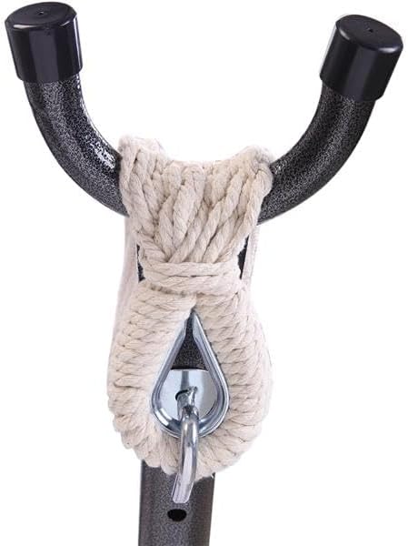 Hammock Set (Hammock Frame Small Color Bar) Natural Rope (Coffee bar)