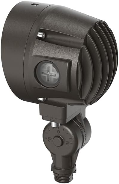 Lithonia Lighting 36-in-1 OLB LED Floodlight Outdoor Light Fixture, Waterproof LED Outdoor Lights, Adjustable Brightness, Warm/Cool/Daylight Options, Switchable Beam Spread, Dusk to Dawn Sensor