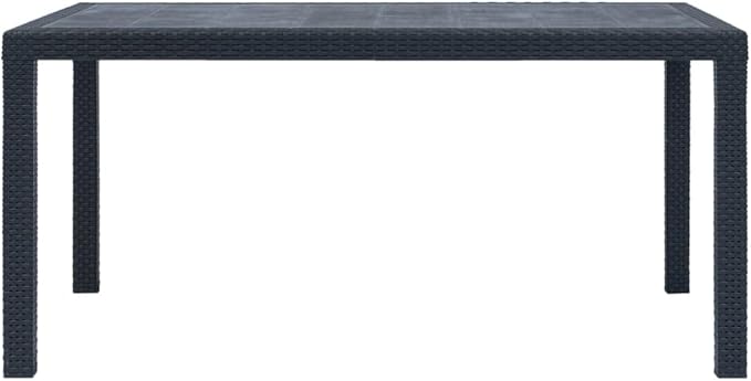 Bistro Set,Patio Lounge Set,Outdoor Patio Furniture,Outdoor Chat Conversation Set,Garden Furniture Sets,for Patio,Backyard,Garden,Outdoor,7 Piece Plastic Anthracite Rattan Look