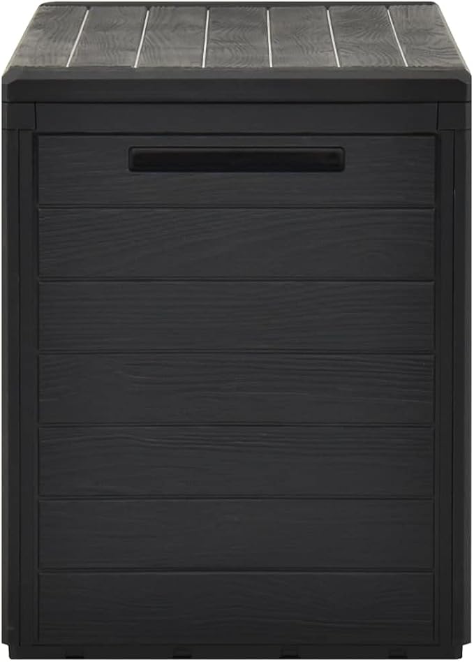 Deck Boxes Outdoor Waterproof, Large Patio Resin Storage Box Bench Indoor/Outdoor Container for Patio Cushions,Garden Storage Box Anthracite 38.7"x17.3"x21.7"