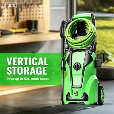 𝐏𝐫𝐞𝐬𝐒𝐮𝐫𝐞 𝐂𝐥𝐞𝐚𝐧𝐞𝐫 5000𝐏𝐒𝐈 with 33FT Hose,Car Clean Machine/Car/Driveway/Patio Clean,Dark Green