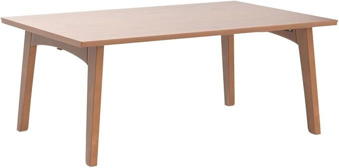 JIKUGO Bamboo Folding Coffee Table, No Assembly Required, Japanese Floor Table for Bedroom Living Room, Walnut, 23.6 x 15.7 x 9.8 Inches