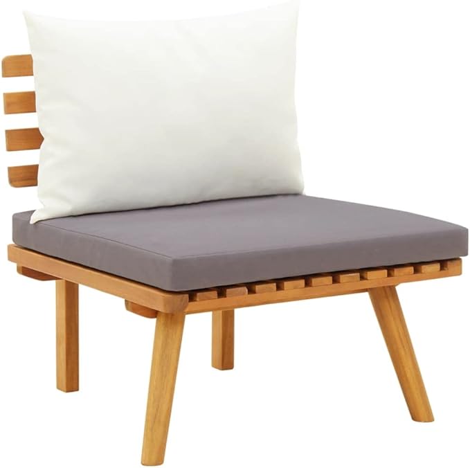 Patio Lounge Set with Cushions,Patio Furniture Sets,Patio Conversation Sets,Outdoor Furniture Sets,for Garden,Backyard,Outdoor,5 Piece Solid Acacia Wood