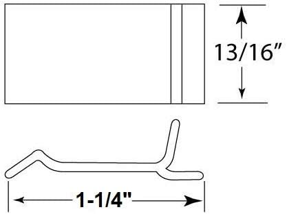 10/Pack Table Rim Clips Nylon Patio Table Furniture Repair 1.23" Length (1.23", Natural)
