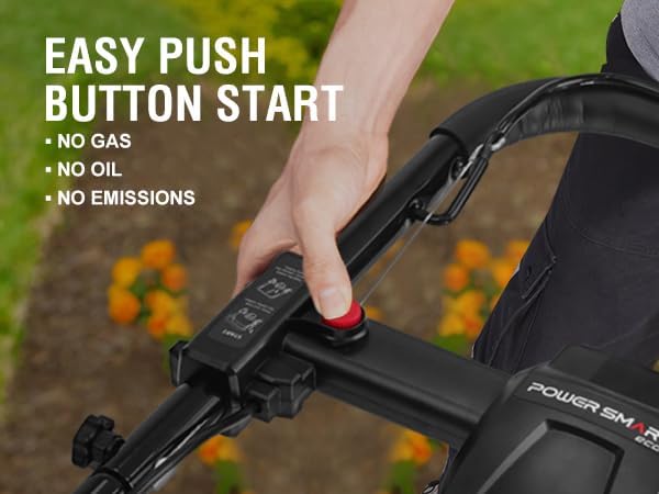 PowerSmart 80V 21in Cordless Push Lawn Mower,Brushless Battery Lawn Mower with 6.0Ah Battery and Charger