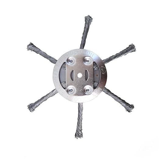 Professional Weed Brush for Brush Cutter |Weed Brush for Brush Cutter Lawn Trimmer, Steel Wire Round Brush Garden Accessories, Steel Wire Grass Trimmer Head